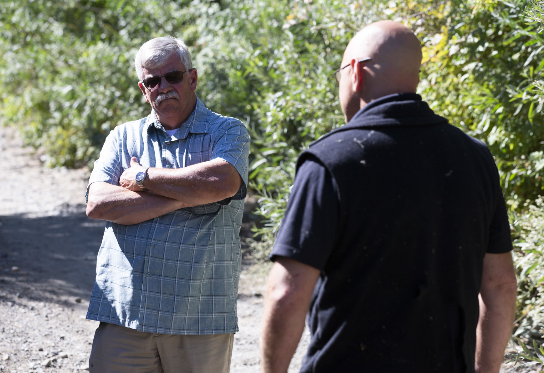 Dave Johnson and Yakima County Coroner Jim Curtice
